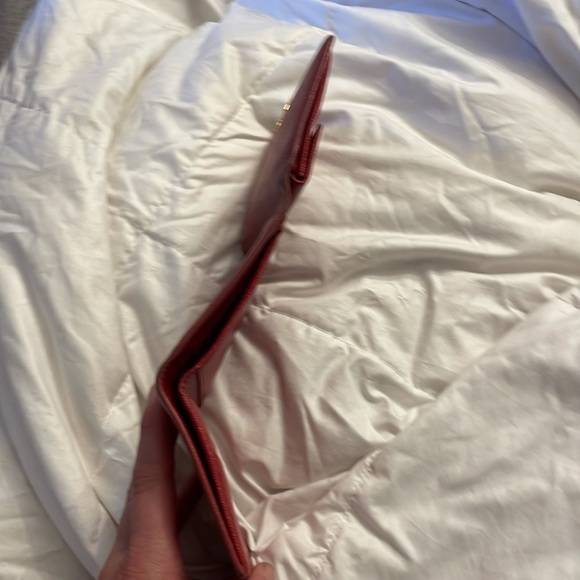 Prada Small Tri-Fold Wallet in Peonia Red - Picture 9 of 10